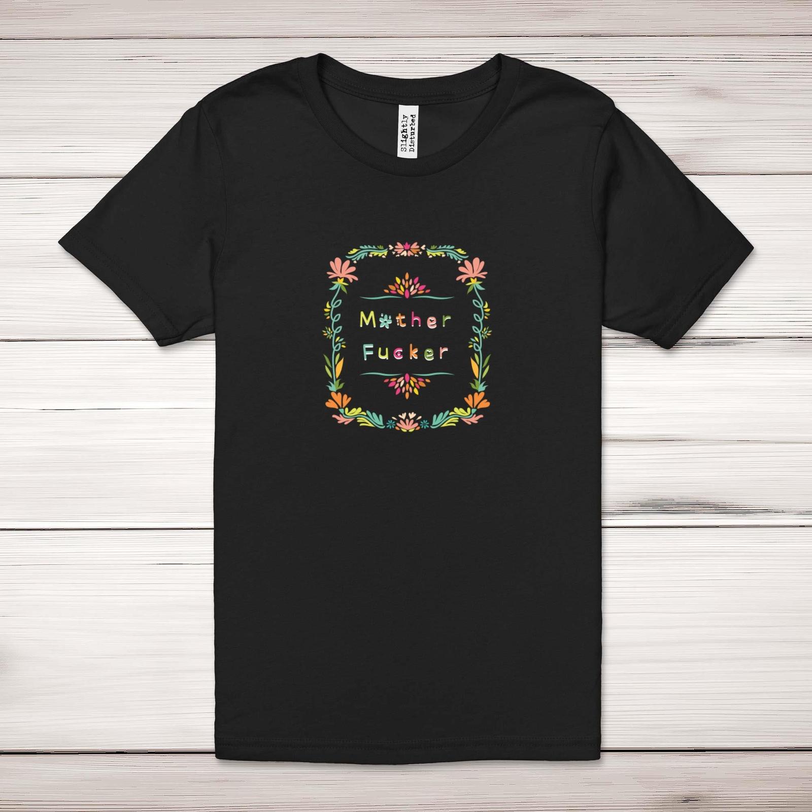 Floral Motherf*cker Adult T-Shirt S разноцветный