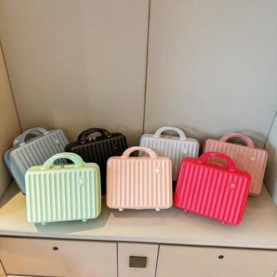 14 Inch Handbagage Koffer Make-up Koffer Lichtgewicht Rits Metgezel Mini Kleine Opberg Make-up Koffer