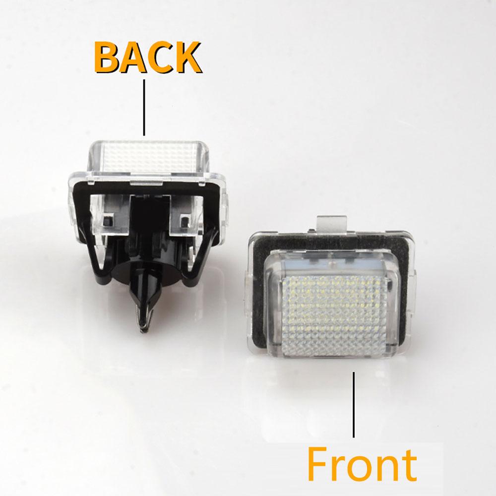 1Pair A2218200456 LED License Plate Lamp For Mercedes W204 W212 W221 C E S Class