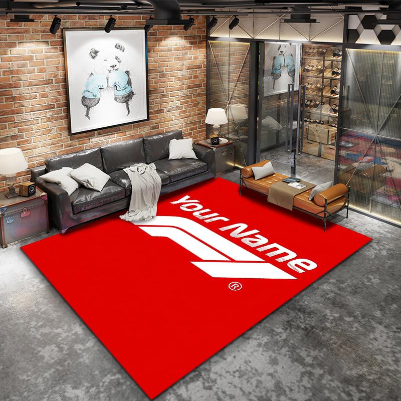 F1 Gear Custom Name Carpet Rug For Living Room Bedroom Home Sofa Decoration Kids Play Nonslip Floor Mat
