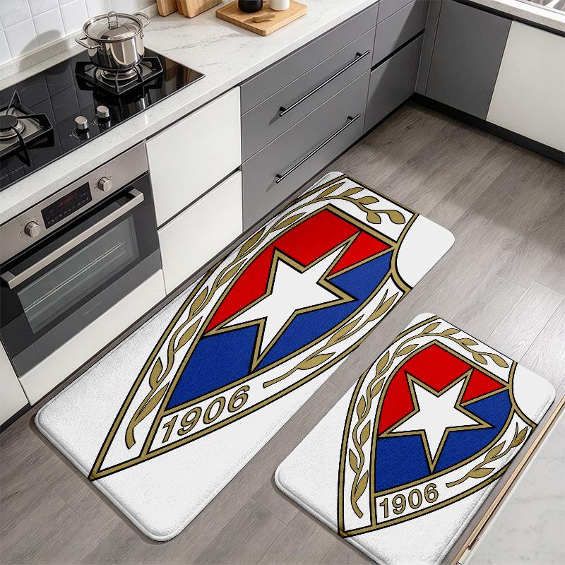 Wisła Flannel Kitchen Mat Christmas Soft Area Rug Non Slip Floor Carpet Home Decoration