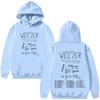Weezer Band Tour 2026 Hooide Moda Uomo Donna Hip Hop Felpe con Cappuccio alla Moda Manica Lunga Abbigliamento Oversize Casual Felpa con Cappuccio