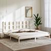 VidaXL Bed Frames White Solid Pine Wood 200x200 Cm 3105621