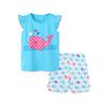 Children Baby Clothes Summer Casual Cartoon Print Cotton Clothing Suits For Babies T-shirts + Pants For Kids Girls Outfit