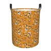 Cheetah Portrait Laundry Basket Foldable Toy Clothes Hamper Storage Bin for Kids Nursery
