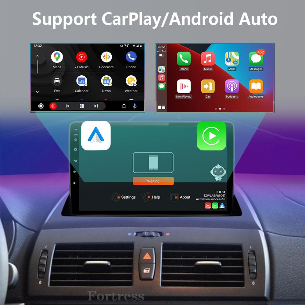 Android 14 Carplay Auto For BMW X3 E83 2004 - 2012 Car Radio GPS Player Multimedia stereo 360 Camera Navigation Video AI Voice