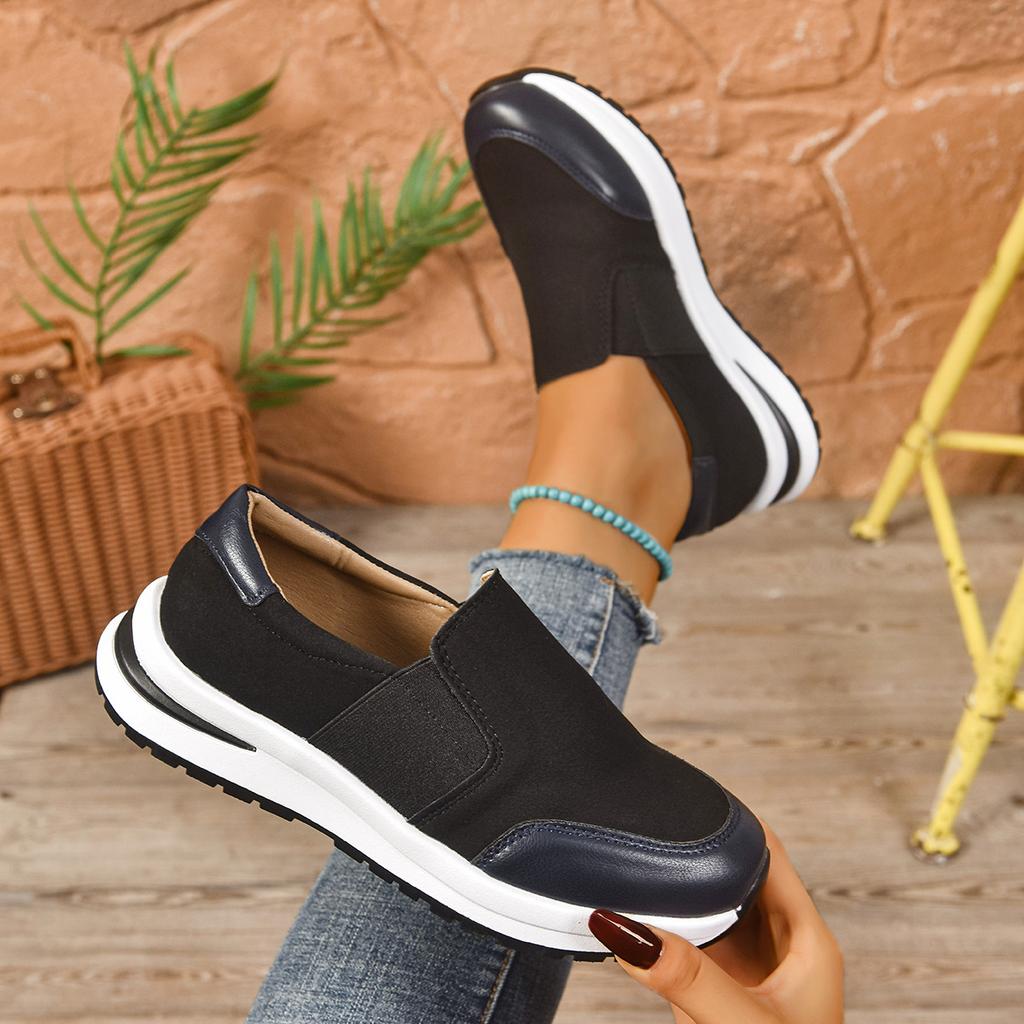 Plus Size Women's Shoes 2026 Slip-on Casual Shoes Thick-soled Comfortable Sporty Single Shoes