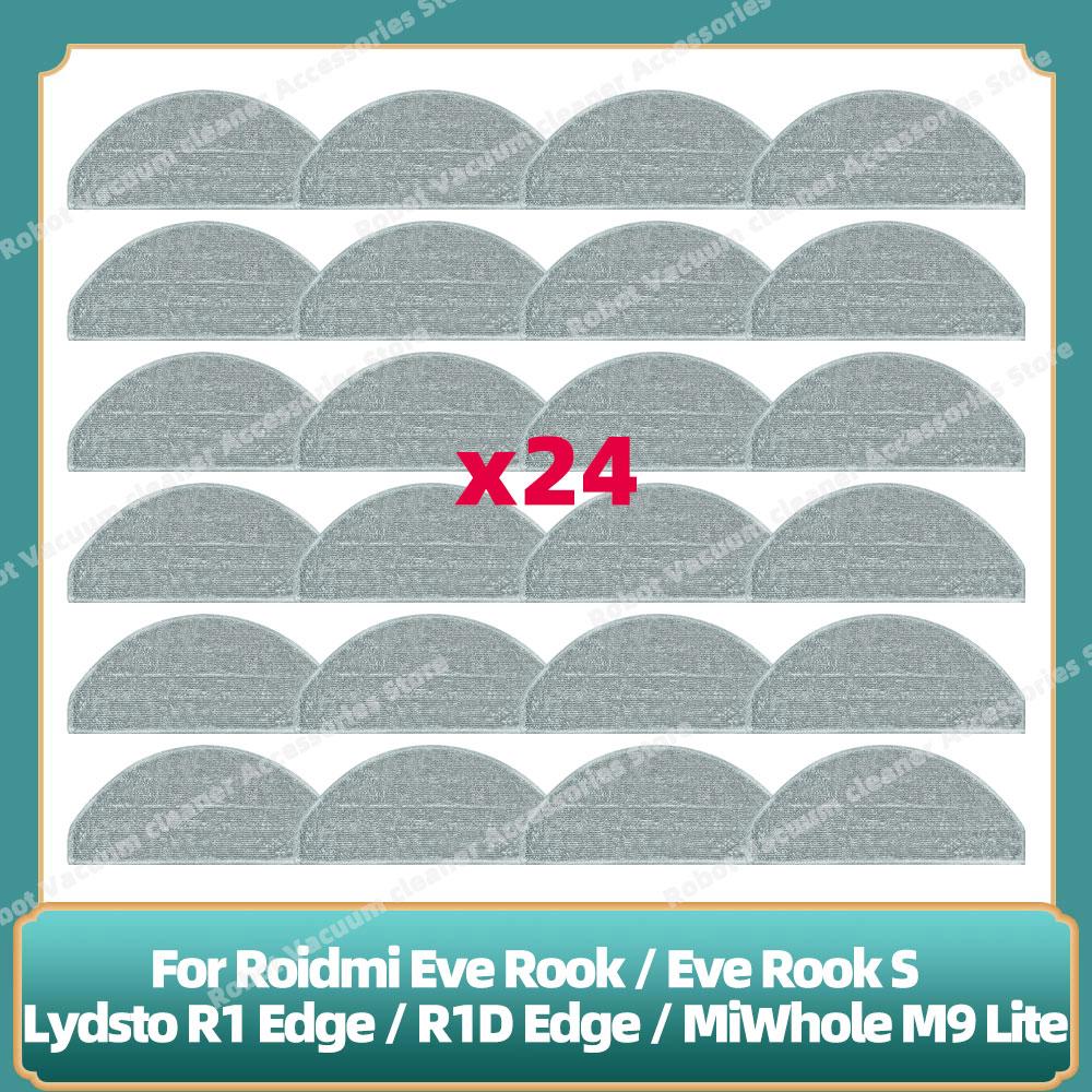 Compatible For Lydsto R1 Edge / R1D Edge / Roidmi Eve Rook / Eve Rook S / MiWhole M9 Lite Parts Side Brush Hepa Filter Mop Cloth