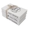 Rustic Stacking Display Books 3 Piece Set for Home and Office Decoration