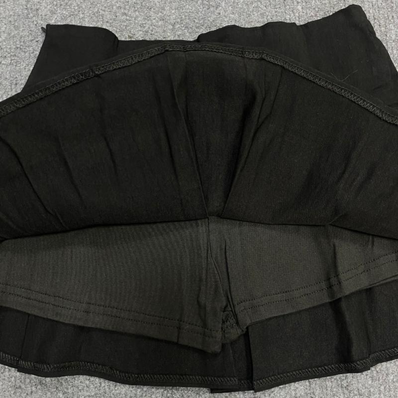 Y2K Gothic Punk Harajuku Sexy Ultra Short Rivet Pleated Skirt