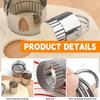 5Pcs Biscuit Cutter Set Stainless Steel Biscuit Mold Set with Handle Cookies Cutter Kit Nonstick Cookies Mold Baking Dough Tool