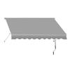 Outdoor Sunshade Awning with UV & Rain Protection - Hand-Crank Lift Roller Blind