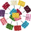 144pcs/bag Artificial Paper Flowers Roses Outdoor UV Protection Festival Garden Vase Wreath Wedding Home Decor Diy Box Scrapbook