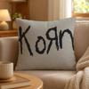 Band Korn Nu Metal Aesthetic Cushion Cover Personalized Short Plush Soft Bedroom Sofa Home Decor Gift