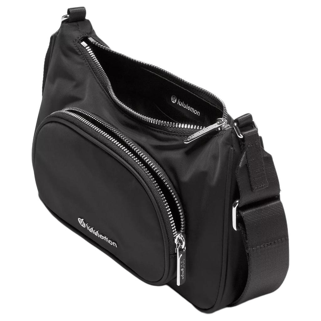 Lululemon Crossbody 2L Casual High-End Versatile Recycled Nylon Shoulder Bag Women bags Black LW9FSUS-0001