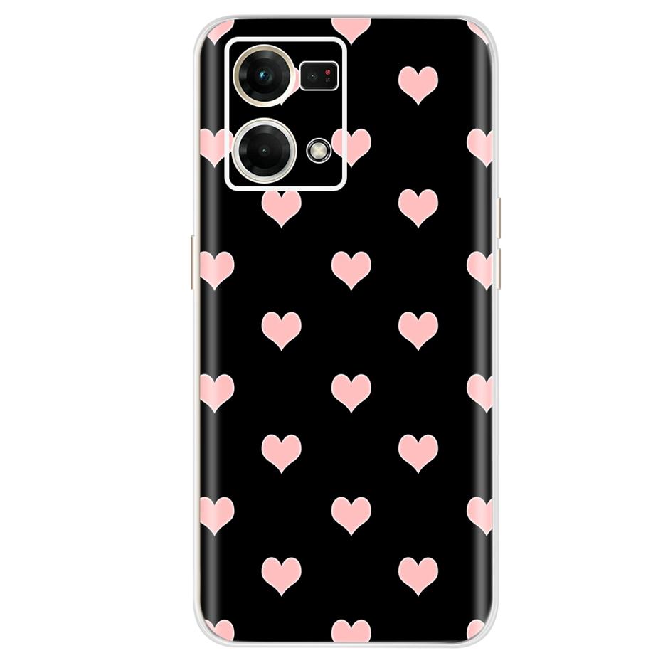 For Oppo F21 Pro 4G Case Oppo Reno7 CPH2363 Colorful Painted Cover Soft Silicone Case For Oppo Reno7 Reno 7 F21 Pro Fundas Coque