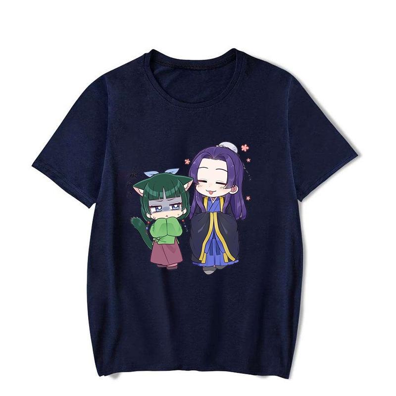 

2025 Hot Anime The Apothecary Diaries Print T-shirt Summer Maomao Print T Shirt Women Men Short Sleeve Loose Shirts Popular Tops 4XL