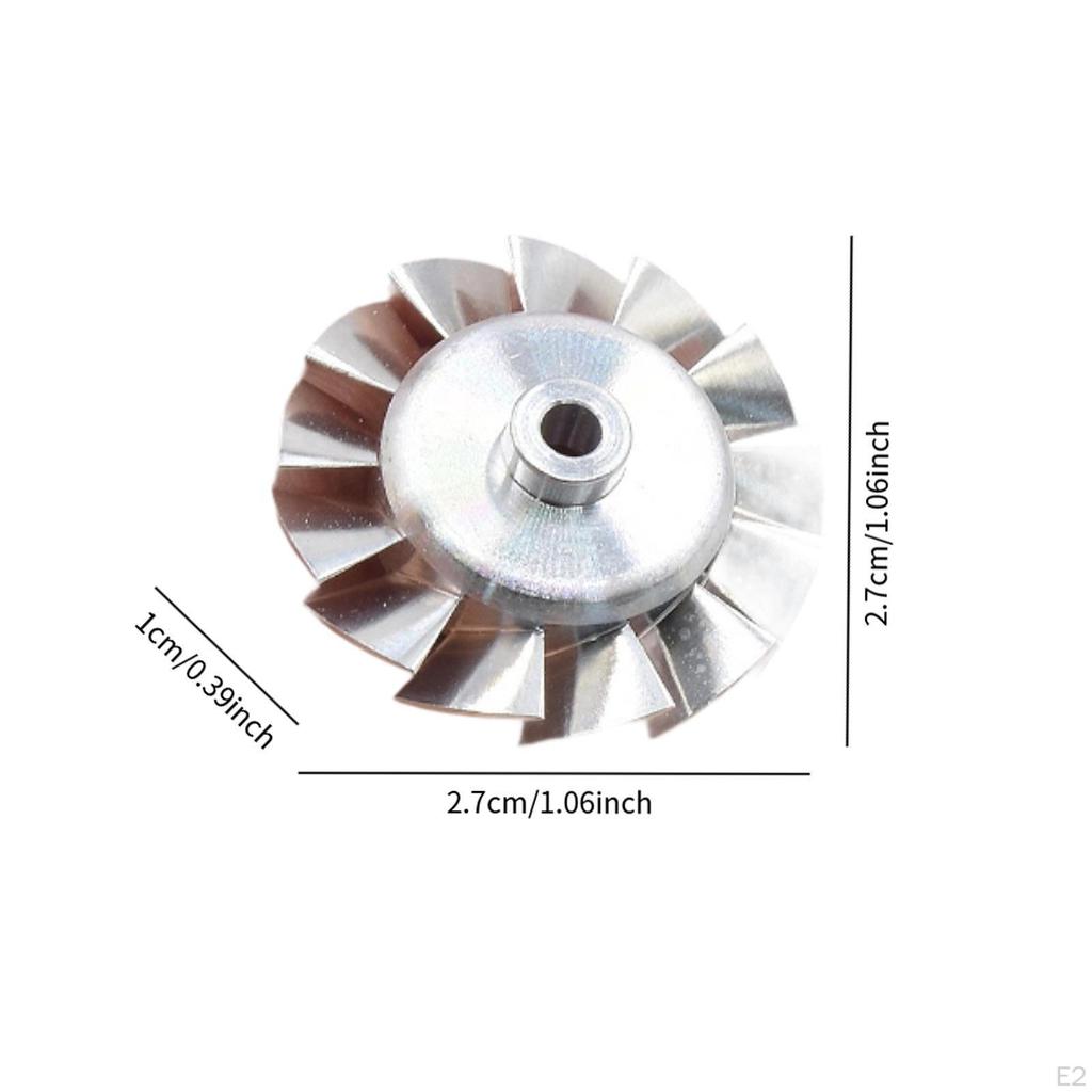 CNC 27mm Aluminum Impeller High Precision Easy Installation Sturdy Accessories Practical Brushless