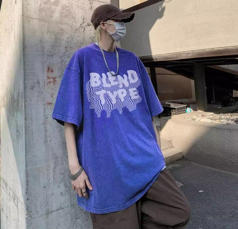 Boys' Trendy American-Style Short-Sleeved T-Shirt, 2024 Summer, Hong Kong Youth Fashion