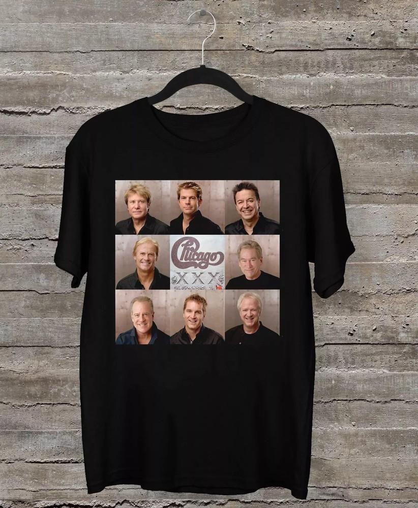 NEW Collection CHICAGO Band Member Short Sleeve Black All Size Shirt AR696.webp Unisex T-Shirt S