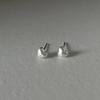 Matte Sensual Heart Stud Earrings