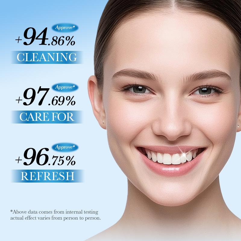 Peppermint refreshing gum care toothpaste, naturally freshens breath and whitens teeth.
