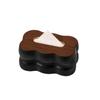 Plastic Cloud Shape Tissue Box Large Capacity Wavy Tissue Dispenser Paper Storage Holder  Bedroom