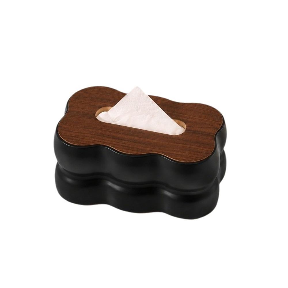 Plastic Cloud Shape Tissue Box Large Capacity Wavy Tissue Dispenser Paper Storage Holder Bedroom