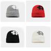 Knit Hat For Women With Colorblock Pattern Warm Windproof Winter Accessories