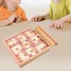Wooden Sudoku Board Game Learning Toy Lightweight Desktop Math for Kids Adults