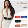 Fashion Waist Belt Elastic Ple Style Universal Leather Straps with Buckles Multicolor Ornaments Belts for Women Dresses