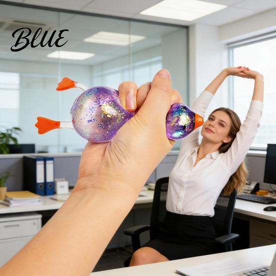 Soft Duck Toy 1/4Pcs Sugar Stress Ball Anxiety Relief Glitter Powder Squeeze Slow Return Stretchy Rising Relaxing Clear Pinch Fidget Animal Shaped