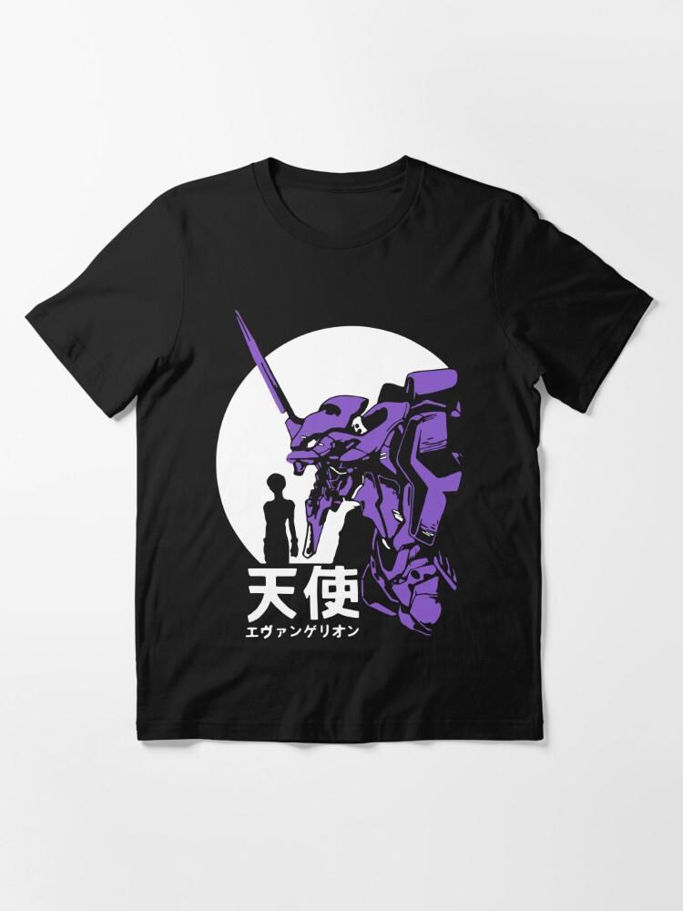 100% Cotton Anime Harajuku Ayanami Rei Printing Tshirt MenMomen Oversized Short Sleeve T-shirt Spring Summer Tops