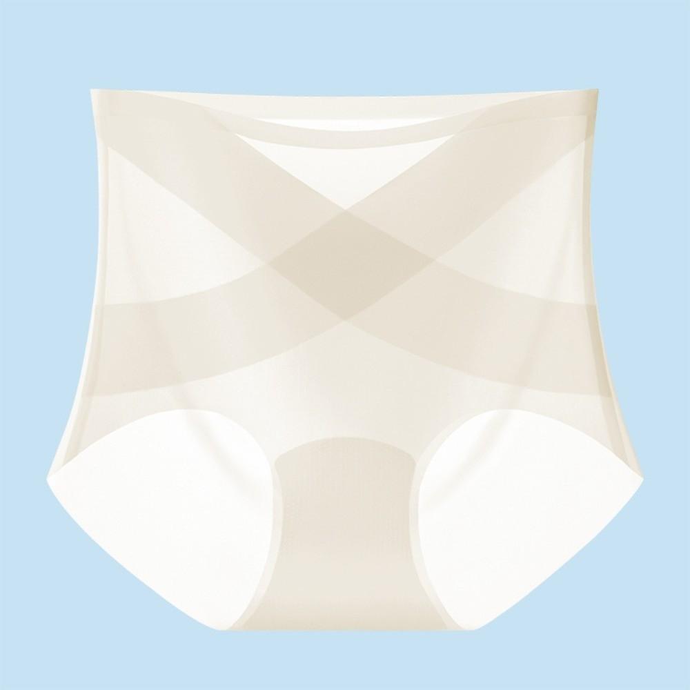Silk Crotch Thin Ice Silk Panties High Waist Briefs Slimming Shapers Postpartum Body Shaper  Girls