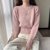 Women's Sweater Spring and Autumn Loose Outer Knitted Sweater Lazy Style Pullover Long Sleeved Knitted Sweater Top
