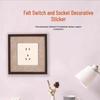 Ancient Style Retro Felt Switch & Socket Decor: Anti-Dirty, Moisture-Proof Protective Cover & Beautification Frame.