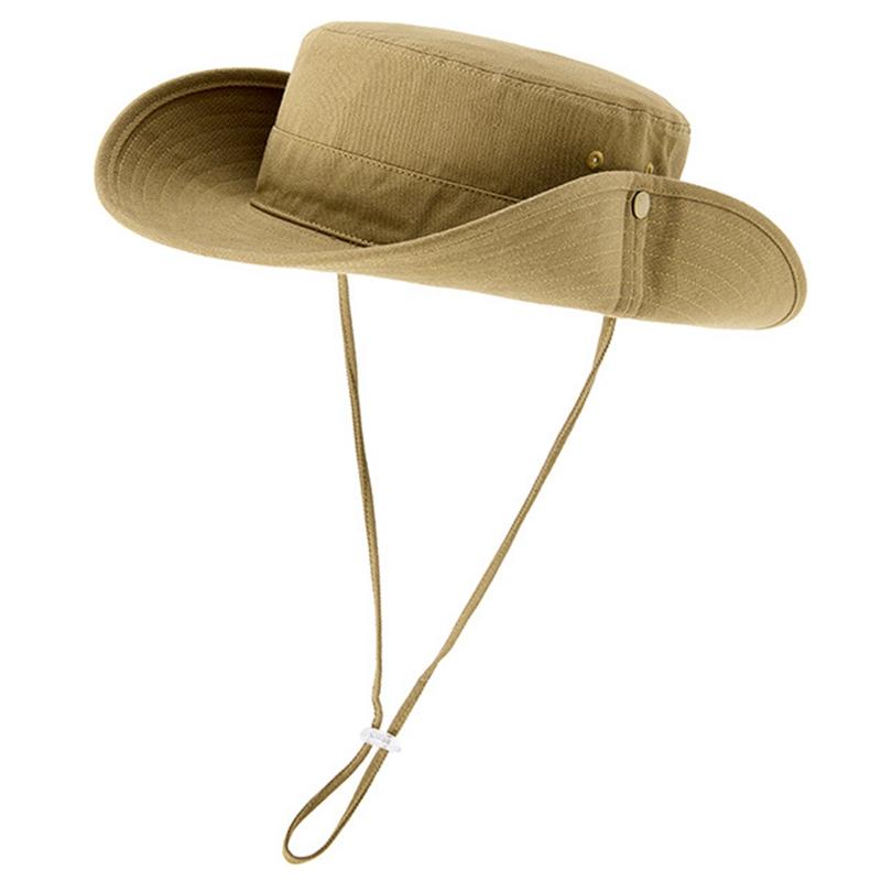 100% Cotton Fisherman Hat Dad Summer Outdoors Sun Cap Man Outdoors Camping Boonie Hat Women Beach Foldable Bucket Hats M 56-58cm хаки
