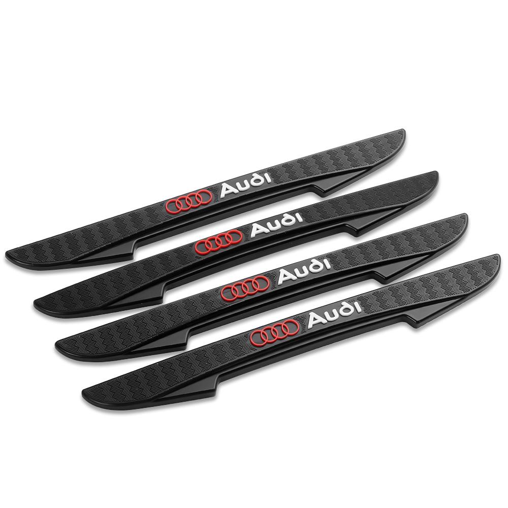 2026 4Pcs Car Door Edge Anti-collision Strip Decal Protector Sticker Exterior Accessories Auto Styling For AUDI Sline A3 A4 A5 A6 A7