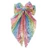 Sequined Ribbon Hair Bows Hair Styling Accessory for Daily and Special Event Sparkling Hair Clip for Women Girl Party Wear