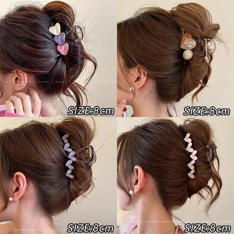 

Летняя любовь сердце заколка-краб для волос - 2024 Новая высококачественная женская заколка аксессуар