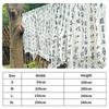 Chinese Style Tulle Sheer Curtains Chinese Character Transparent Window Curtain Calligraphy Draperies Decor Partition Curtains