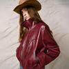 Liberté Series Vintage Moto-Style Faux Leather Jacket