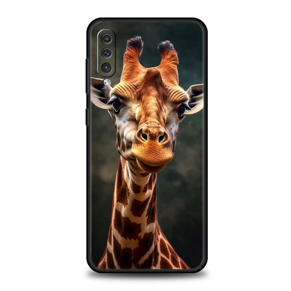 giraffe Phone Case For Samsung A24 A12 A14 A32 A50 A70 A20E A20S A10S A22 A30 A40 A34 A54 A42 A52 5G A02S A04s Soft Cover