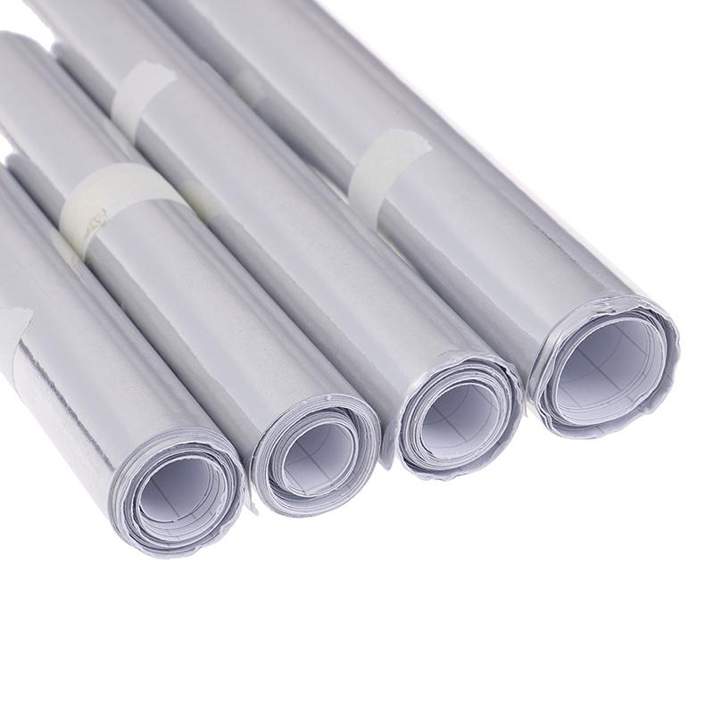 Car Silver Glossy Mirror Stretchable Chrome Vinyl Wrap Decal Film Stickers