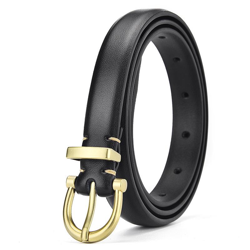 Women's High-End Fashion Leather Belt - Casual, Student, Workplace Waist Accessory