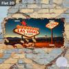 D Flat D Flat D Flat Pc Solely for Decoration Decor Outdoor Signs Wall Decor (cm X Cm) Las Vegas Neon Sig