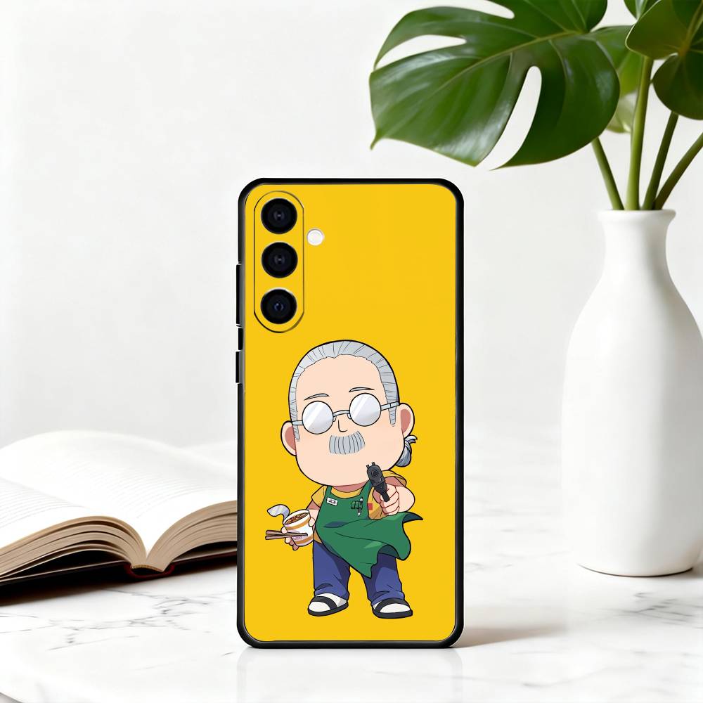 

Cartoon cute T-Taro S-Sakamoto-TS Phone Case For Samsung Galaxy A73,A72,A71,A70,A53,A52,A51,Soft Silicone Black Cover Samsung a11