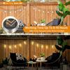 1PC Outdoor Solar Glass Ball Chandelier Crack Ball LED Vine Ball Lamp Garden Decorative Light String Garden Light Decorative Light
