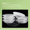 Disposable Food ContainersTransparent Thick Plastic BowlsRound Takeout Boxes for Fast Food Packaging