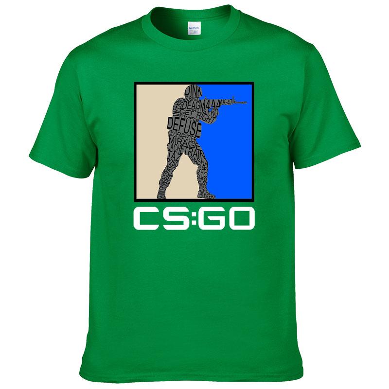Counter Strike O Neck TShirt CSGO Blood Youth Shooting Pure Cotton Original T Shirt Men Tops Fashion Hot Sale17 cs go